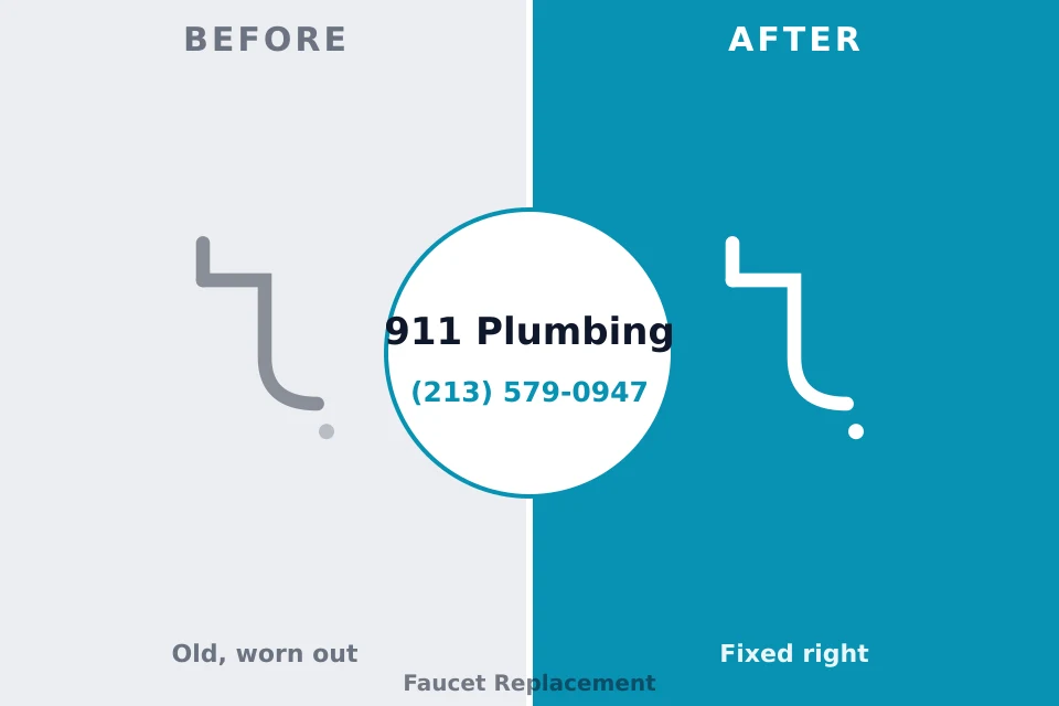 Before and after: plumbing repair Kimberling City, MO